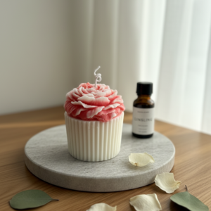 Decorative Flower Candle Handcrafted, Decorative Gift Candle